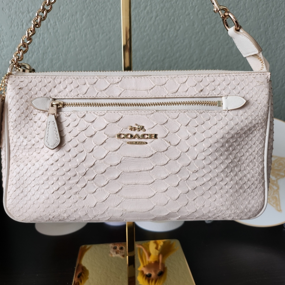 Coach Nolita 24 Chalk Python RARE - Picture 2 of 10